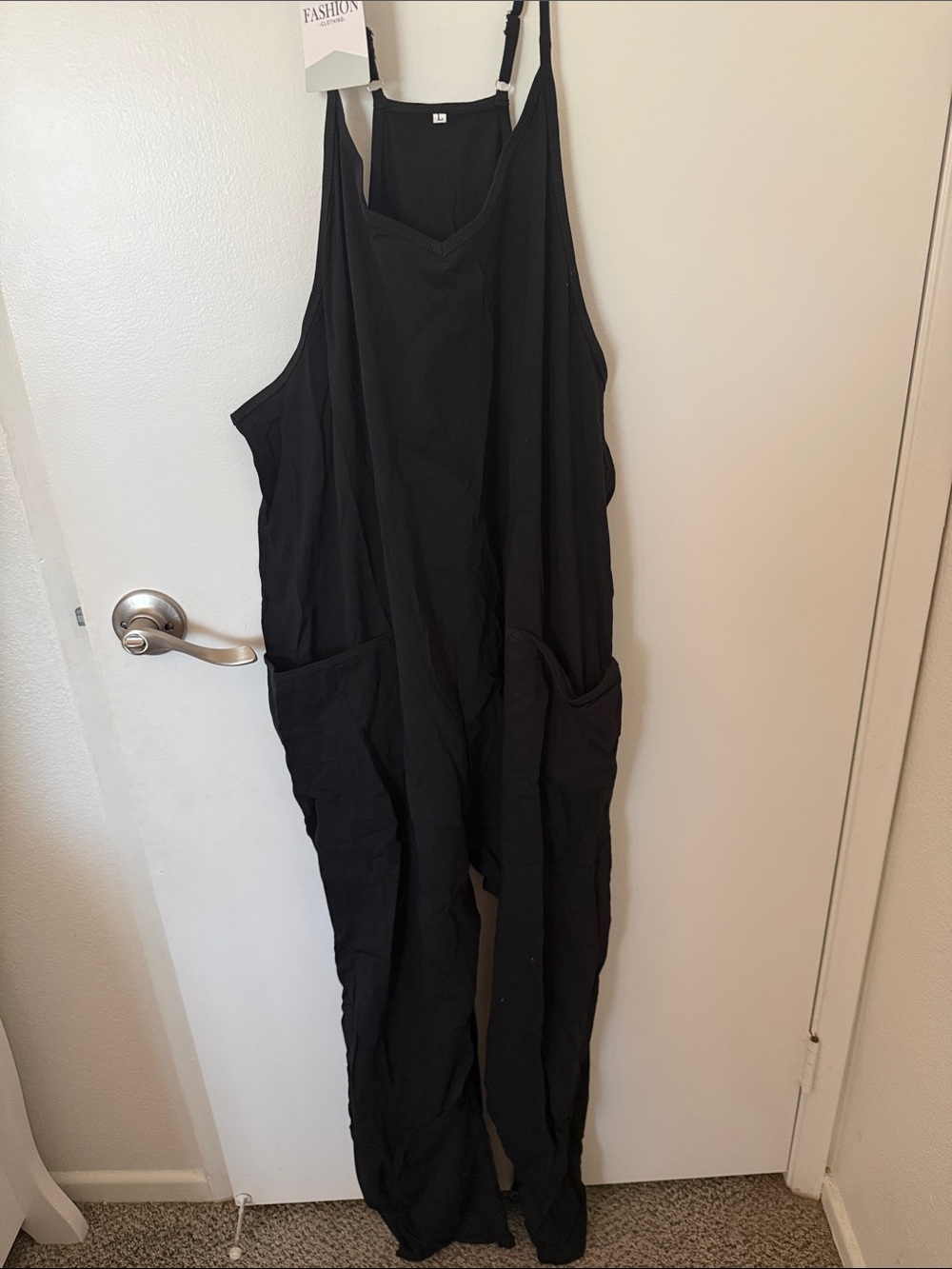 Black Women's Relaxed Overalls Jeans - NWT